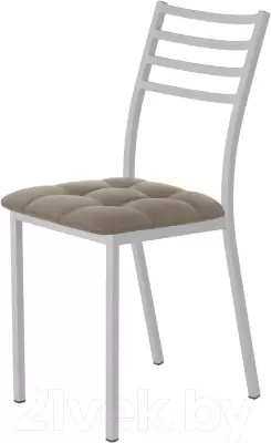 Стул AMC Comfort 4К5.17 (кожзам капучино/серебристый) фото