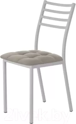 Стул AMC Comfort 4К5.18 (кожзам латте/серебристый) фото
