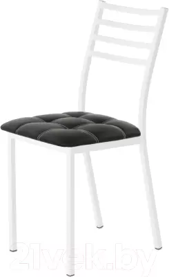 Стул AMC Comfort 4К6.1 (кожзам черный/белый) фото