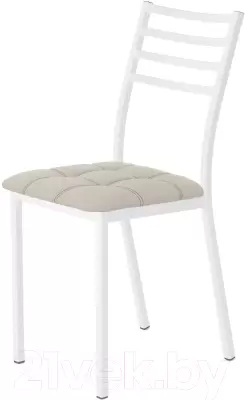 Стул AMC Comfort 4К6.3 (кожзам бежевый/белый) фото