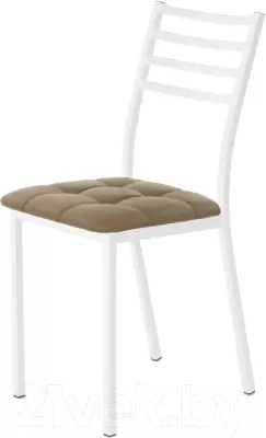 Стул AMC Comfort 4К6.4 (кожзам какао/белый) фото