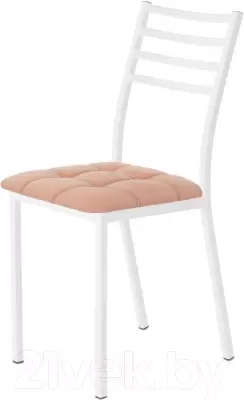 Стул AMC Comfort 4К6.7 (кожзам коралл/белый) фото