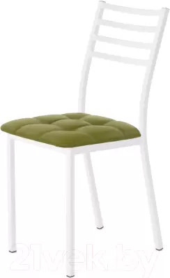Стул AMC Comfort 4К6.11 (кожзам оливковый/белый) фото