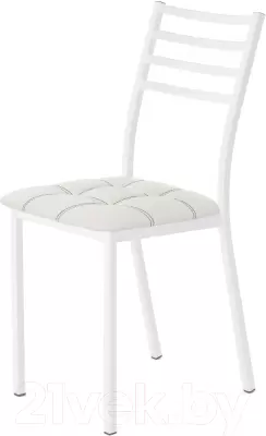 Стул AMC Comfort 4К6.12 (кожзам белый/белый) фото