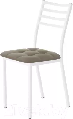 Стул AMC Comfort 4К6.17 (кожзам капучино/белый) фото