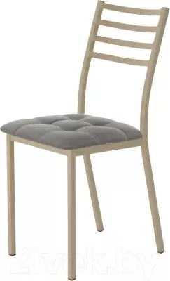 Стул AMC Comfort 4К10.5 (кожзам графит/капучино) фото