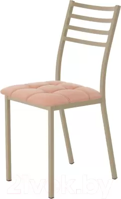 Стул AMC Comfort 4К10.7 (кожзам коралл/капучино) фото