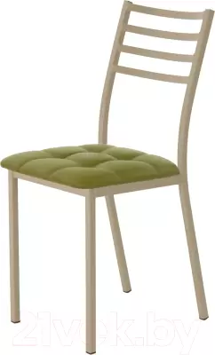 Стул AMC Comfort 4К10.11 (кожзам оливковый/капучино) фото