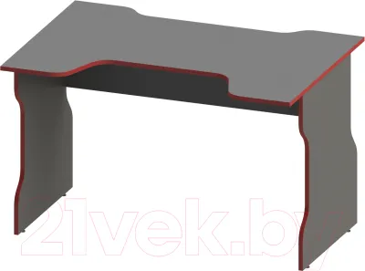 Геймерский стол Mebelain Vardig К1 (антрацит/красный) фото