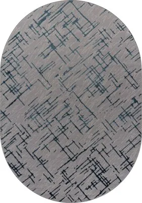 Ковер Merinos Liman F164-OVAL-GRAY-D.BLUE фото