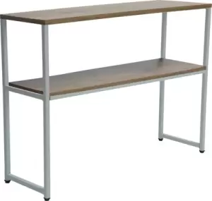 Консольный столик Allerd Rion 30x75 / 2060110600 (белый муар/дуб нокс) фото