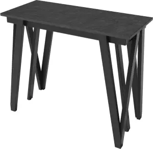 Консольный столик Aledar W 90x40/240x76 (черный муар/сланец скиваро) фото