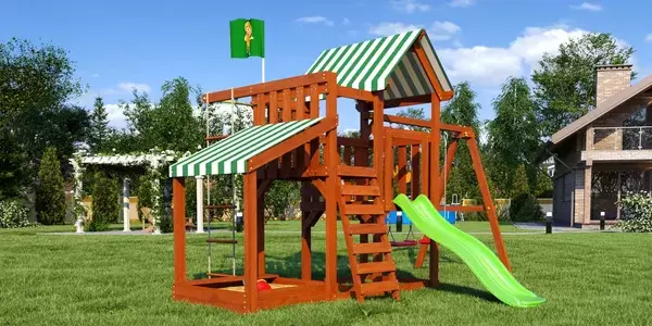 Игровой комплекс Савушка TooSun-3 с песочницей / СTS-03(П) фото
