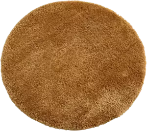 Ковер LAXMI Fluffy 01 круг (2x2, Yellow) фото