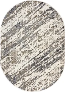 Ковер Behram Vegas T2187RE-CREAM-D.GREY-OVAL фото