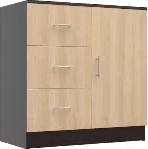 Тумба МДК КМ1Д с ящиками и дверками 820x800x418 фото