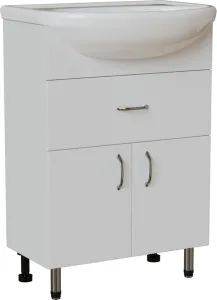 Тумба с умывальником Mixline Мистраль-60 556883 + Уют 60 фото