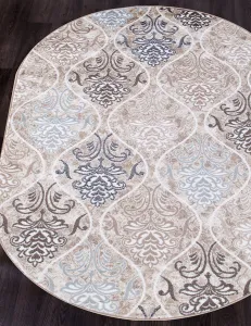 Ковер Merinos Valencia Deluxe d310-OVAL-CREAM-BROWN фото