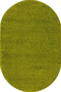Ковер Merinos Shaggy Ultra s600-OVAL-GREEN фото