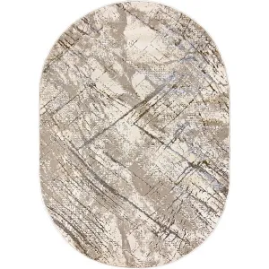 Ковер Behram Vegas T3746RE-CREAM-CREAM-OVAL фото