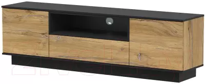 Тумба Интерлиния Quartz QZ-Т180 (дуб нокс/черный) фото