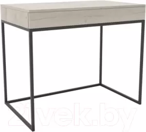 Консольный столик Hype Mebel Авелин 70x40 (черный/древесина белая) фото