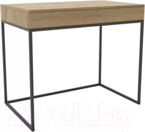 Консольный столик Hype Mebel Авелин 90x40 (черный/дуб галифакс натуральный) фото