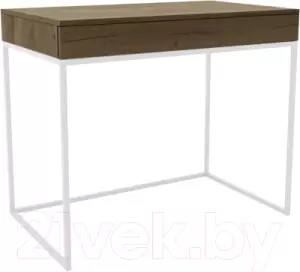 Консольный столик Hype Mebel Авелин 90x40 (белый/дуб галифакс олово) фото