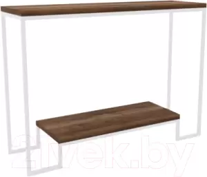 Консольный столик Hype Mebel Голд 80x35 (белый/дуб галифакс олово) фото