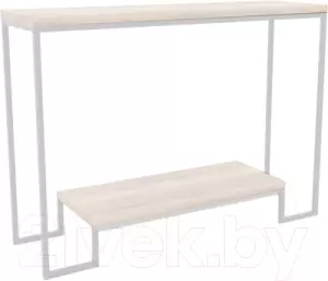 Консольный столик Hype Mebel Голд 80x35 (белый/древесина белая) фото