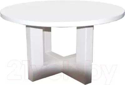 Журнальный столик Dipriz Сoakley круглый 100x100x45 Д.63010.2 (белый) фото