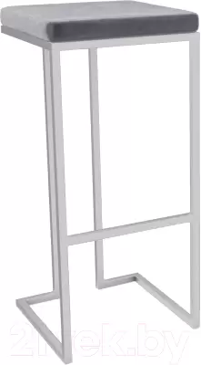 Табурет барный Hype Mebel Кинг (белый/серый) фото