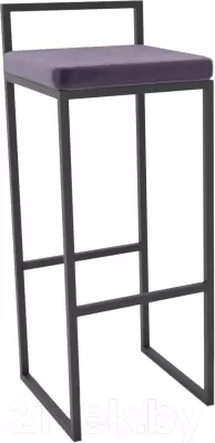 Стул барный Hype Mebel Энзо (черный/фиолетовый) фото