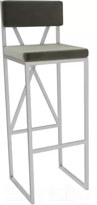 Стул барный Hype Mebel Грос (белый/серый) фото