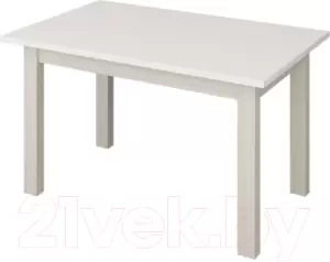 Обеденный стол Senira Кастусь 100-130x60 (белый/белый) фото