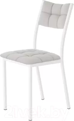 Стул AMC Comfort 3К6.6 (кожзам серый/белый) фото