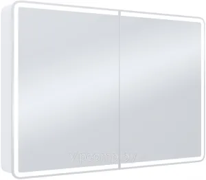 Континент Шкаф с зеркалом Avenue Led 120х80 фото