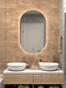 Континент Зеркало Fleur Led 60x100 (бесконтактный сенсор) фото