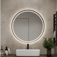 Зеркало Континент Tior Black LED D80 (черный) фото