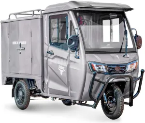 Грузовой электроскутер Rutrike Карго Кабина Дуал (серый) фото