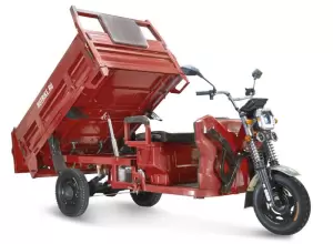 Грузовой электрический трицикл Rutrike D5 1700 гидравлика 60V1200W красный фото
