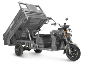 Грузовой электрический трицикл Rutrike D5 1700 гидравлика 60V1200W серый фото