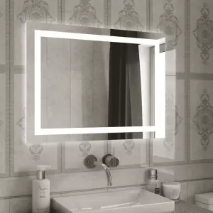 Зеркало Континент Rimini LED 90x80 с подсветкой и сенсорным управлением фото