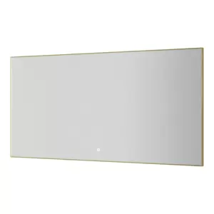 Зеркало Boheme Modern 140x70 с подсветкой, сенсорным выключателем, антизапотеванием, золото фото