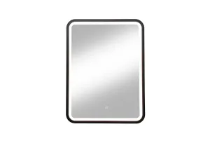 Зеркало Континент Enjoy Black Led 600x800 с бесконтактным сенсором, черный фото
