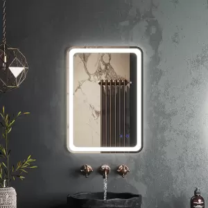 Зеркало Roxen Irida 50x70 с LED подсветкой с подогревом фото