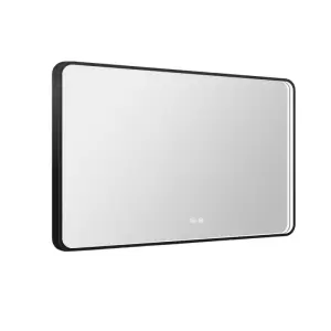 Зеркало Esbano ES-3311KD 100x70 с подсветкой и подогревом, черный матовый фото