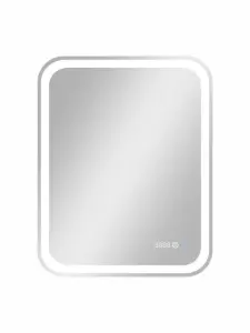 Зеркало Континент Russo LED 60x70 с подогревом и часами фото