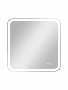 Зеркало Континент Russo LED 70x70 с подогревом и часами фото