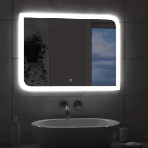 Зеркало Континент Fantasy LED 80x60 с подсветкой и сенсорным управлением фото